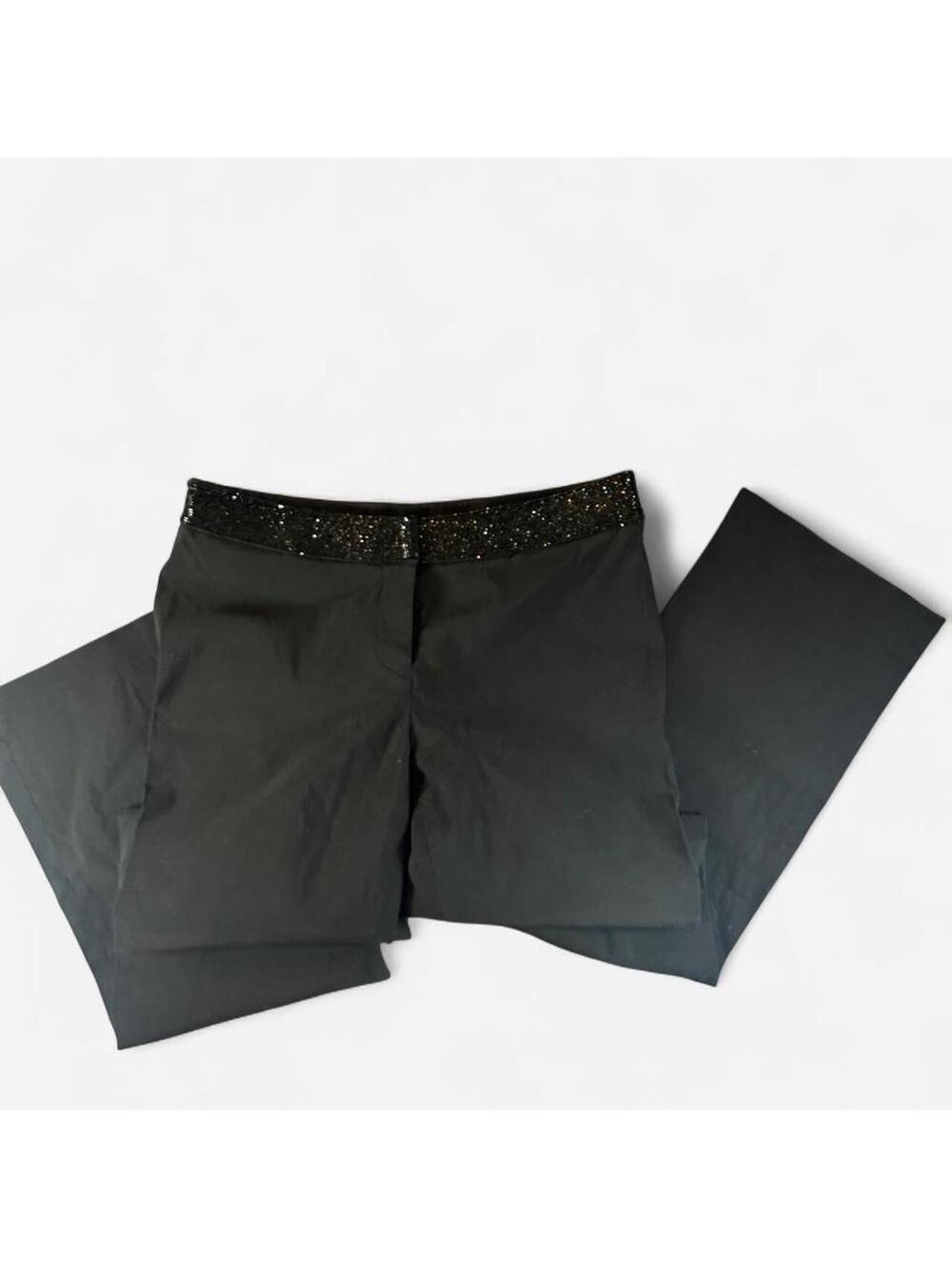 Vintage #y2k inc Stretch beaded Tuxedo pants in black Size 4